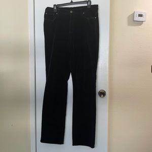Velvet bootcut pants